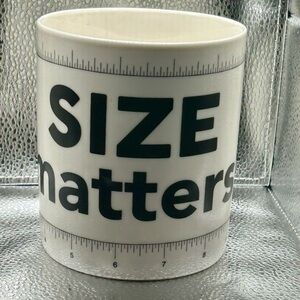 Humorous White and Black Mug